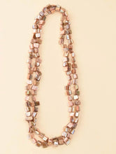 Load image into Gallery viewer, Hand Knotted Shell Bead Long Necklace
