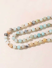 Load image into Gallery viewer, Hand Knotted Semi-Precious Stone Bead Long Necklace
