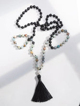 Load image into Gallery viewer, Hand Knotted Semi-Precious Stone Bead Long Necklace
