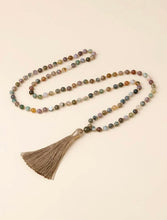 Load image into Gallery viewer, Hand Knotted Semi-Precious Stone Bead Long Necklace
