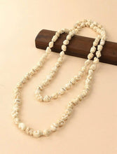 Load image into Gallery viewer, Hand Knotted Semi-Precious Stone Bead Long Necklace
