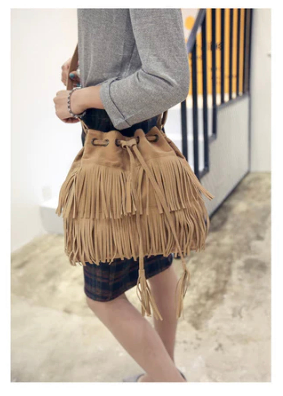 Boho Crossbody Fringe Bag