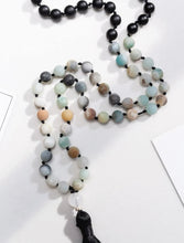 Load image into Gallery viewer, Hand Knotted Semi-Precious Stone Bead Long Necklace
