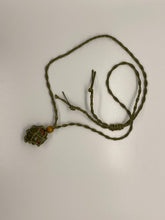 Load image into Gallery viewer, Macrame Interchangeable Crystal Pouch Necklace
