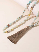 Load image into Gallery viewer, Hand Knotted Semi-Precious Stone Bead Long Necklace
