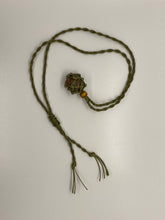 Load image into Gallery viewer, Macrame Interchangeable Crystal Pouch Necklace
